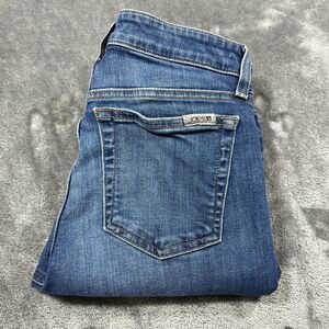 Joe's Jeans‎ Womens 27 Luna Mid-Rise Cigarette Ankle Distressed Raw Hem